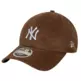 New Era MLB NY Yankees Cord 9FORTY M-Crown Adjustable Cap "Brown"