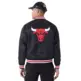 New Era NBA Chicago Bulls Applique Satin Bomber Jacket
