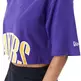 New Era NBA Team LA Lakers Womens Wordmark Crop T-Shirt