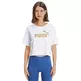 Puma Essentials Metallic Cropped Tee W