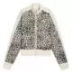 Puma T7 LEO LUXE AOP Short Track Jacket "Alpine Snow-Ice Coffee"