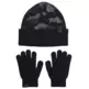 Under Armour Boys' Beanie and Gloves Set "Black-Camo"