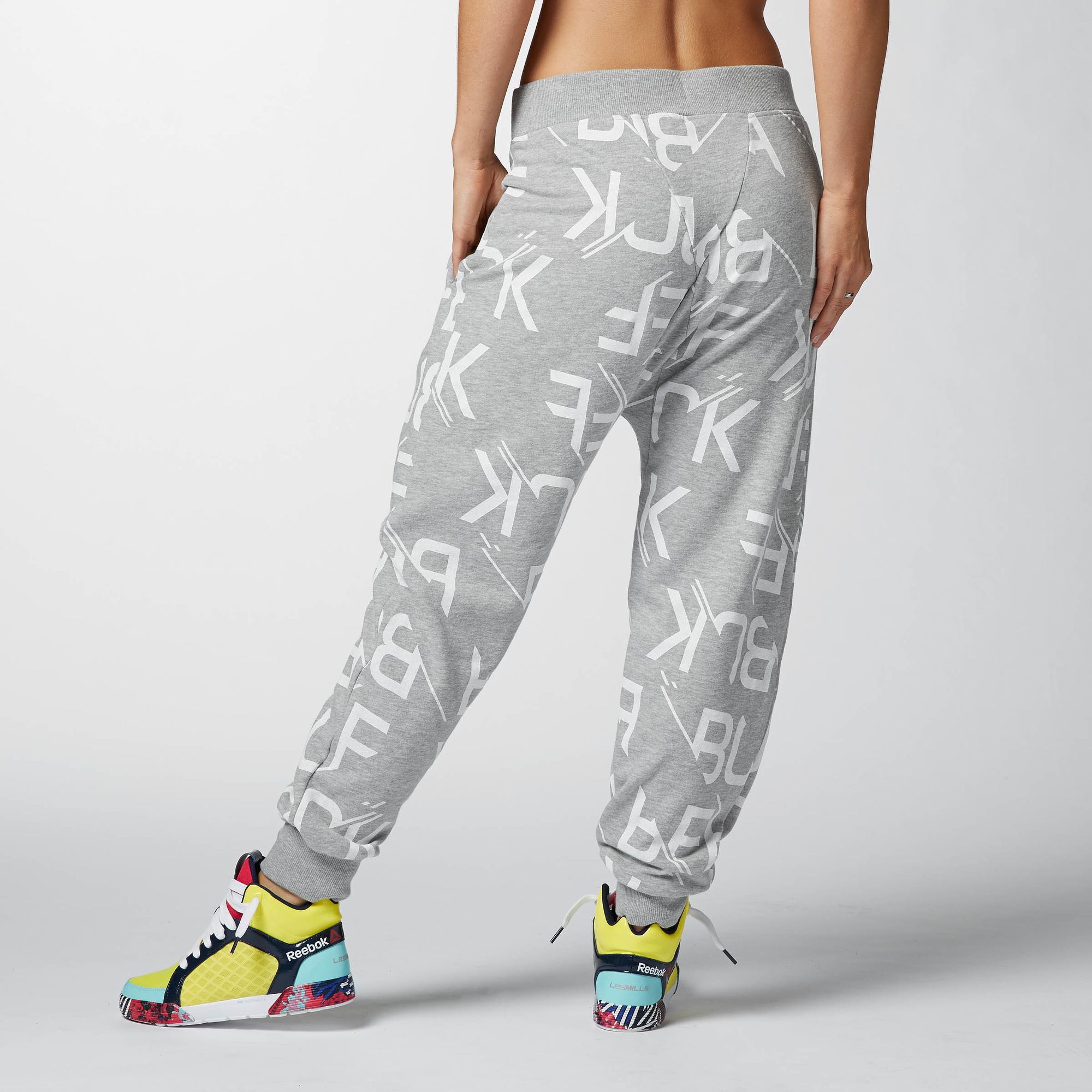 reebok grises mujer