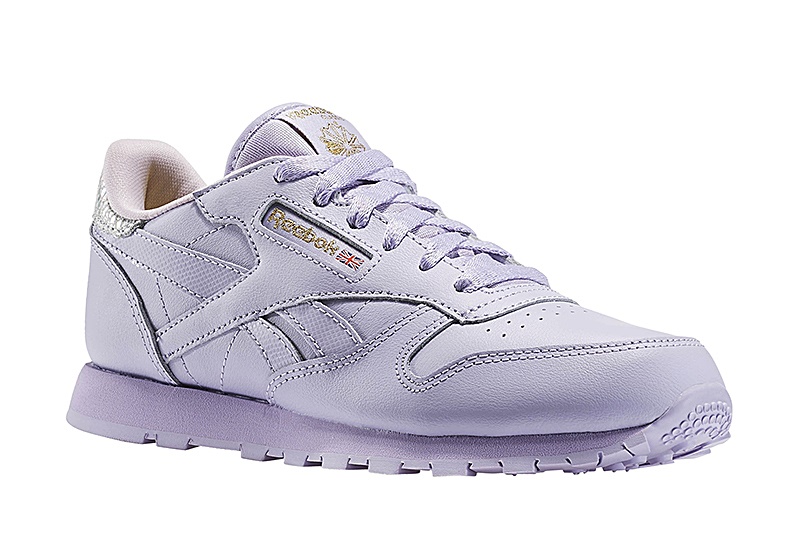 reebok leather metallic