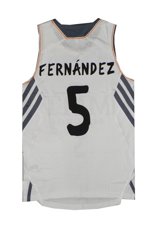 Camiseta Rudy Fernández Real Madrid Basket 13/14 (blanco)