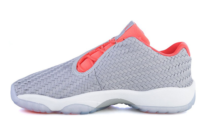 jordan future grey and pink