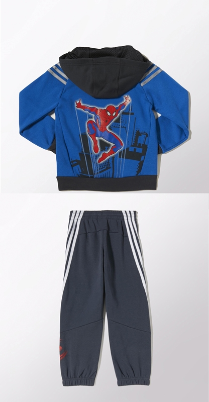 Despertar Lo dudo Papúa Nueva Guinea Adidas Chándal Capucha Niño Marvel Spider-Man FZ (azul/gris/rojo