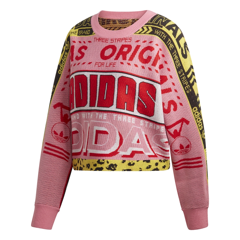 adidas originals pink jumper