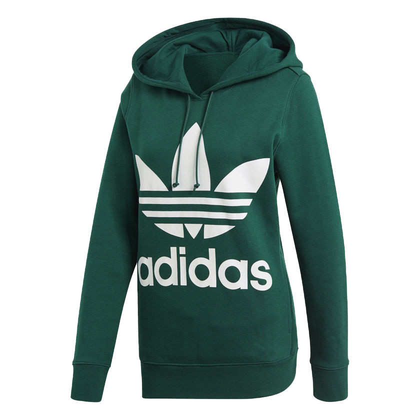 adidas hoodie trefoil green