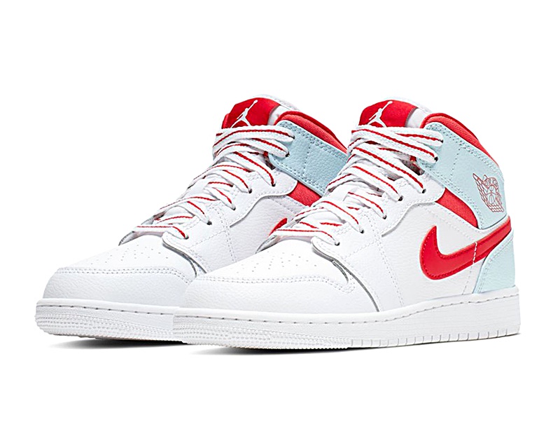 jordan air 1 mid junior ice blue