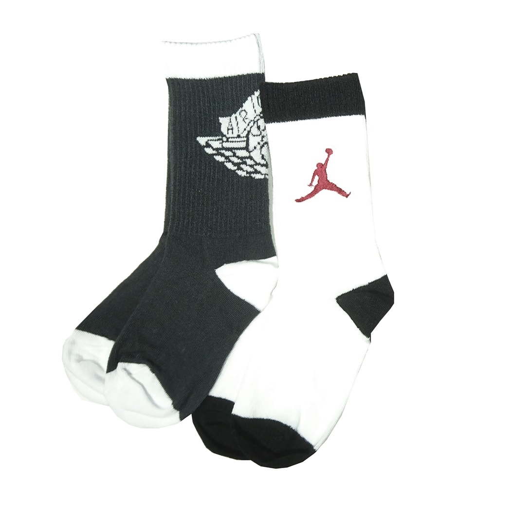 Jordan Kids Jumpman JD2 High Crew Socks 2 Pair (Gray/White)