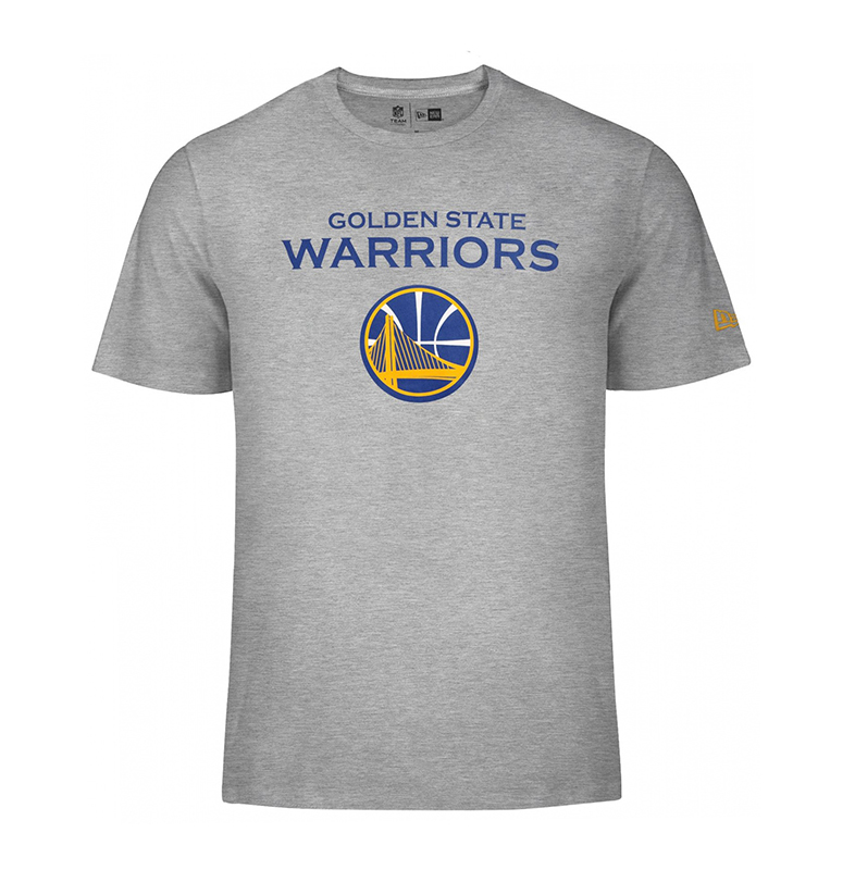 New Era Golden State Warriors Logo Tee Gray