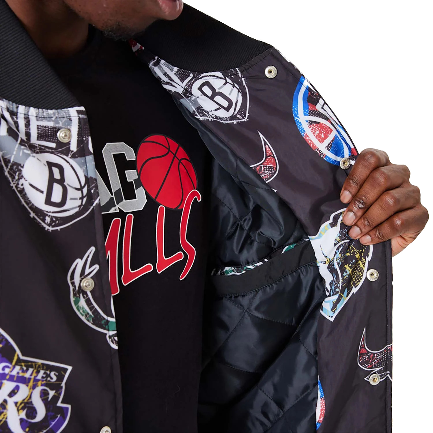 New Era NBA All Over Print Bomber - Men Jackets, Compare