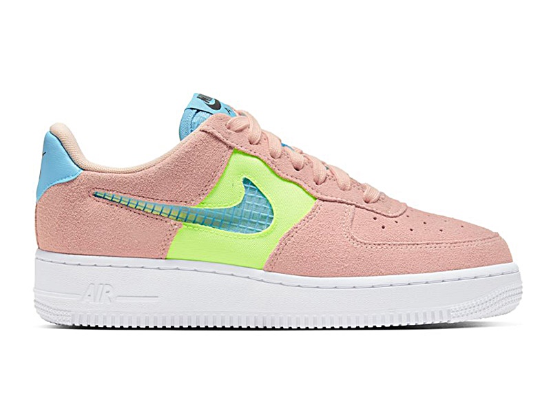 nike air force 1 white and coral