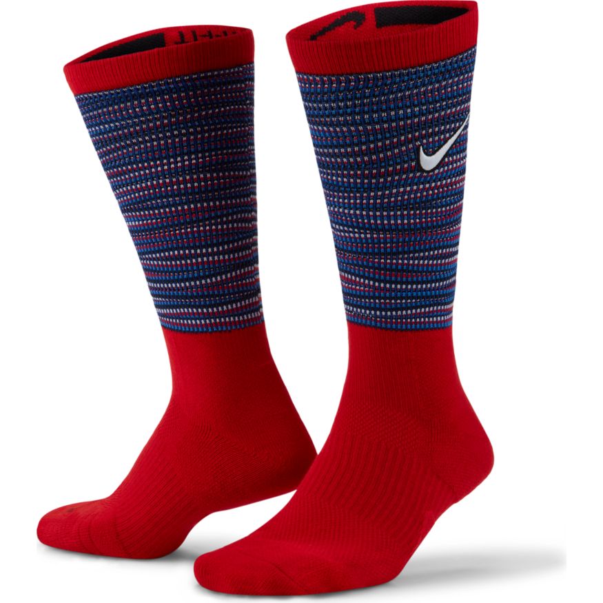 Nike Elite Crew Basketball Socks "University Red /White"