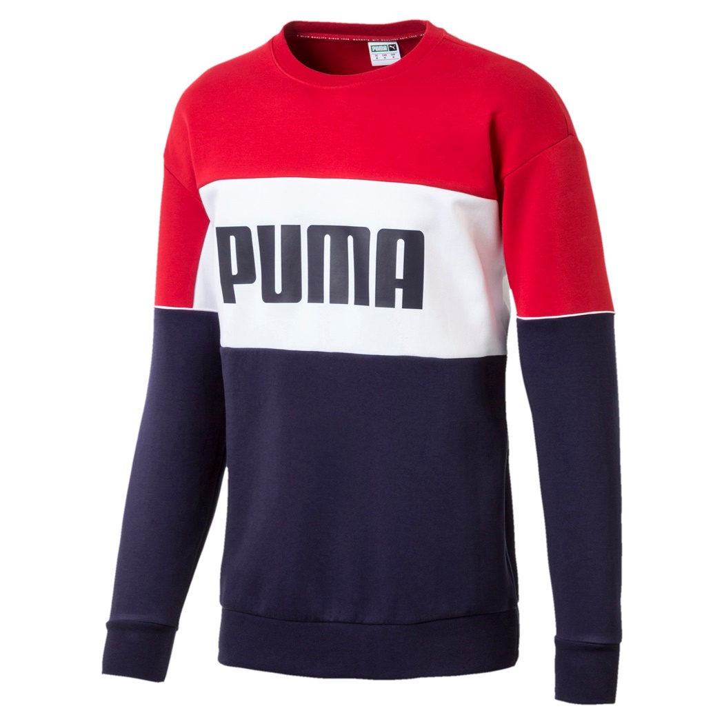 puma retro crew turtle rib neck