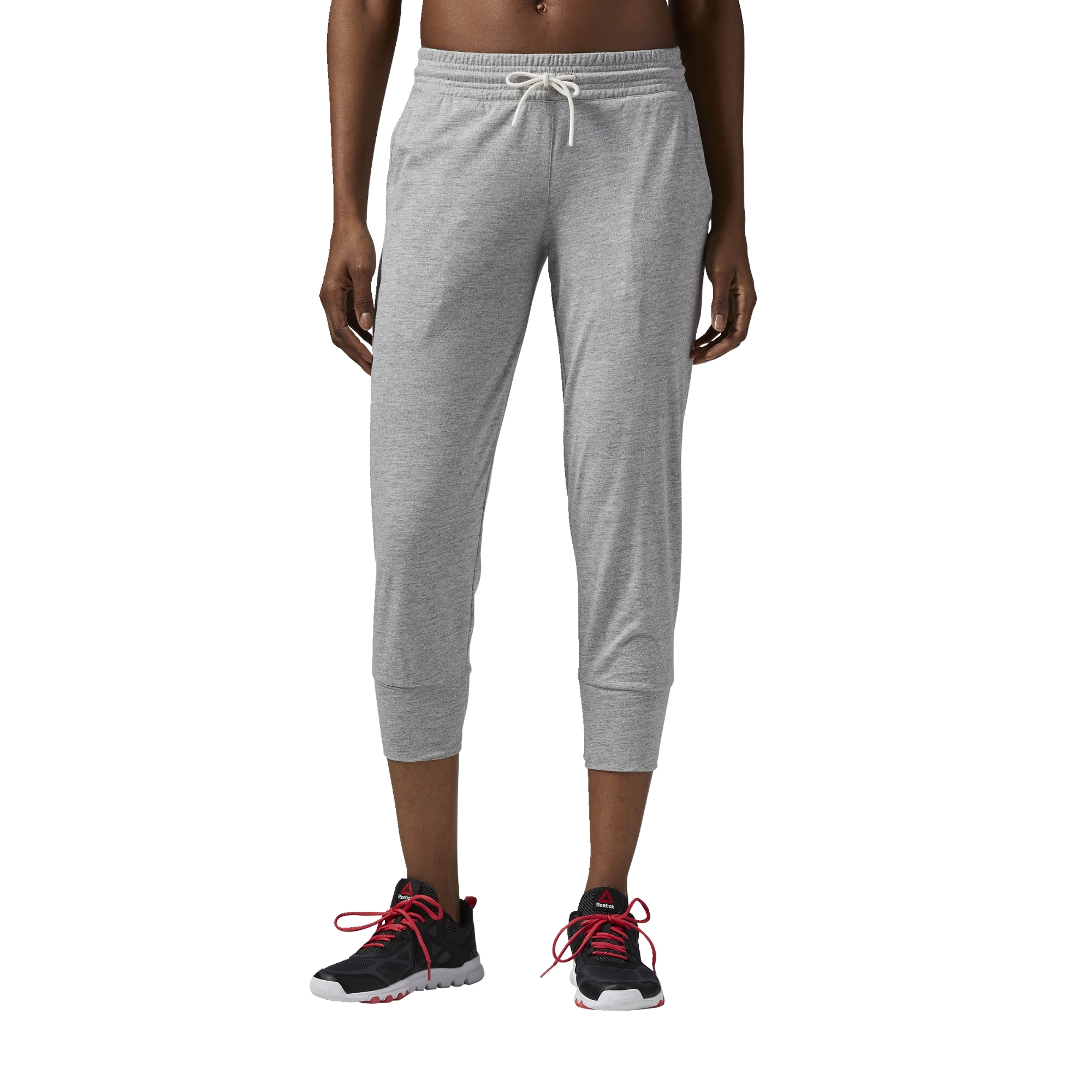 Reebok jersey jogger capris shop