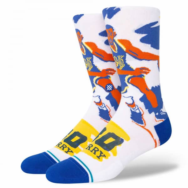 Stance NBA Casual Paint Curry Crew Socks 